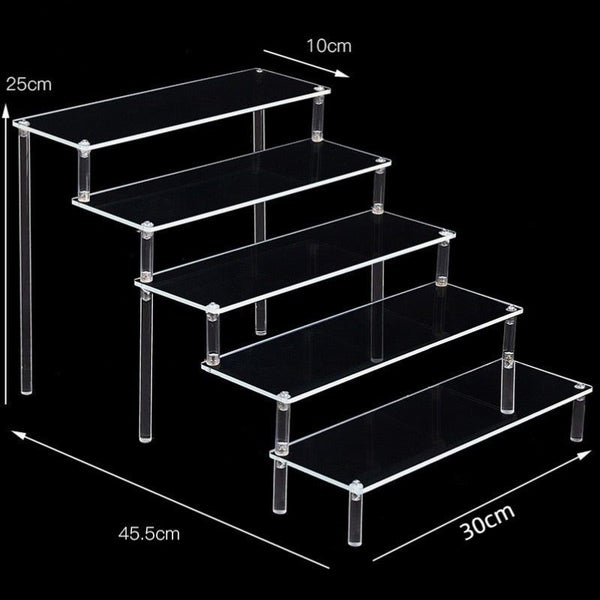 2/3/4/5Layer Acrylic Action Figure Display Stand Toy Model Swing Stand Do CHK177 Carousel 1