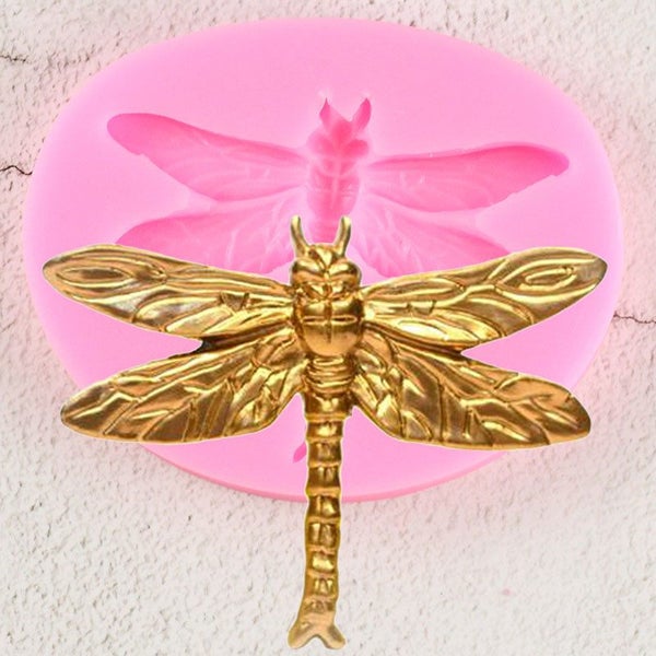 3D Dragonfly Silicone Molds Chocolate Gumpaste Candy Polymer Clay Mold DI CHK177 Carousel 1