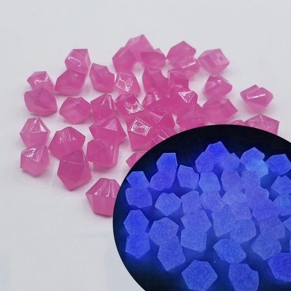 100pcs/300PCS Glow Pebbles Luminous Stones Glow Home Fish Tank Garden Dec CHK177 Carousel 1