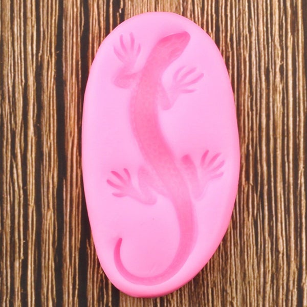 3D Lizard Gecko Silicone Mold Fondant Polymer Clay Resin Molds Cake Decor CHK177 Carousel 2
