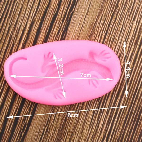 3D Lizard Gecko Silicone Mold Fondant Polymer Clay Resin Molds Cake Decor CHK177 Carousel 6