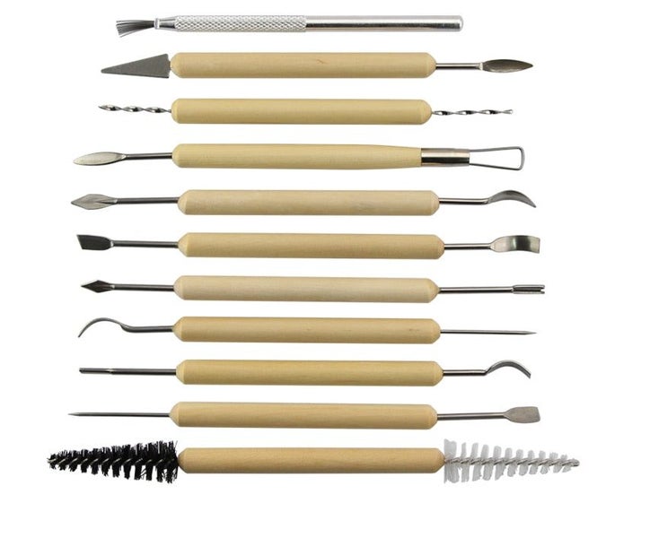 11pieces DIY Art Clay Pottery Tool set Crafts Clay Sculpting Tool kit Pot CHK177 Carousel 2