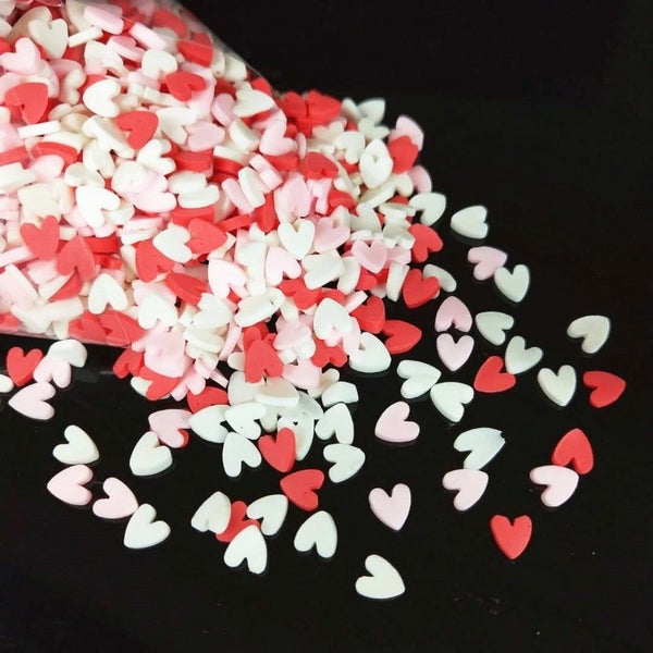 1000pcs/lot 5mm Polymer Hot Clay Sprinkles Colorful Heart for DIY Crafts CHK177 Carousel 1