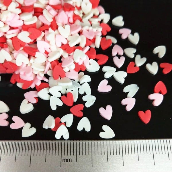 1000pcs/lot 5mm Polymer Hot Clay Sprinkles Colorful Heart for DIY Crafts CHK177 Carousel 2