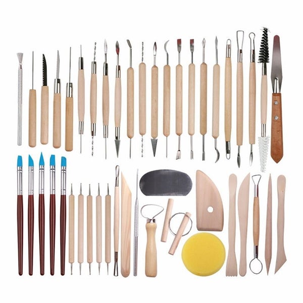 Ceramic Clay Tools Set Polymer Clay Tools Pottery Tools Set Wooden Potter CHK177 Carousel 1