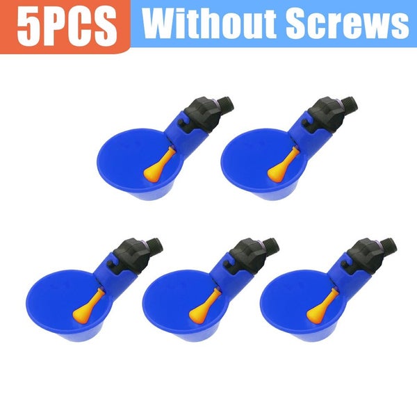 5PCS Automatic Chicken Drink Water Cup Blue Quail Hanging Nipple Drinking CHK177 Carousel 1