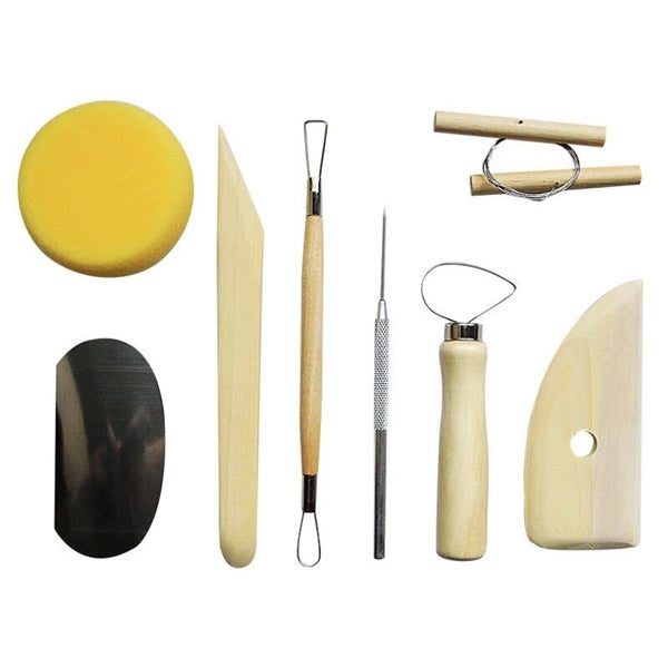 8Pcs Clay Ceramics Molding Tools Wood Knife Pottery Tool Clay Sculpting K CHK177 Carousel 2