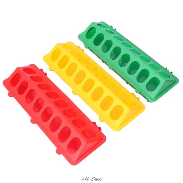 Plastic Flip-Top Poultry Ground Feeder Chicken Poultry Feeder Trough Chic CHK177 Carousel 2