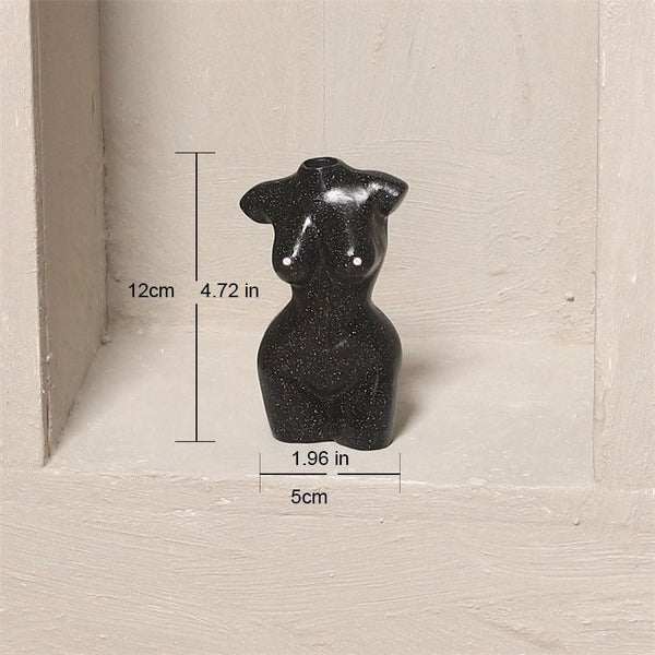 Woman Human Body Art Design Vase Dried Flower Simulation Resin Home Decor CHK177 Carousel 1