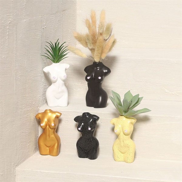 Woman Human Body Art Design Vase Dried Flower Simulation Resin Home Decor CHK177 Carousel 2