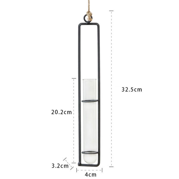 Nordic Decoration Home Flower Wall Vase Flower Test Tube Vases Clear Glas CHK177 Carousel 1