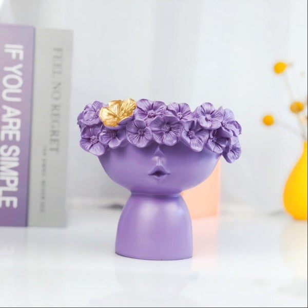 Resin Vase European Style Home Decor Room Decoration Flower Pot Sculpture CHK177 Carousel 11