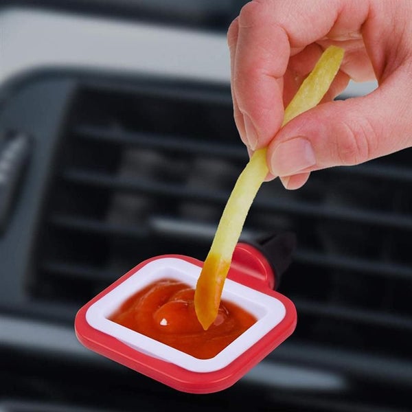 2PCS Universal Car French Fries Holder Storage Box Bucket Fries Snacks Bo CHK177 Carousel 2
