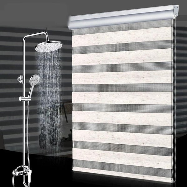 ping double layer zebra blinds Silver dust cover day and night roller bli CHK177 Carousel 2