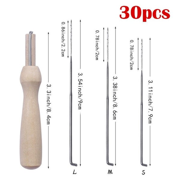 1-30 PCS Wool Felt Needle Felt Needle Felting Starter Kit Felting Needles CHK177 Carousel 10