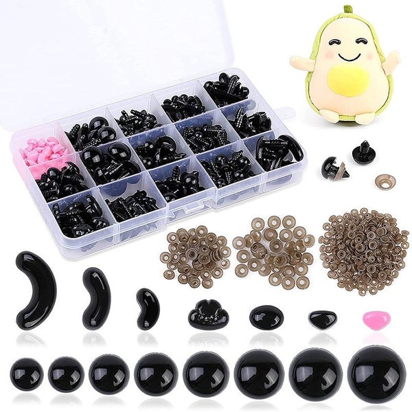 586Pcs Plastic Safety Eyes and Noses Saftey Eyes for Stuffed Animals Need CHK177 Carousel 1