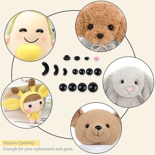 586Pcs Plastic Safety Eyes and Noses Saftey Eyes for Stuffed Animals Need CHK177 Carousel 2