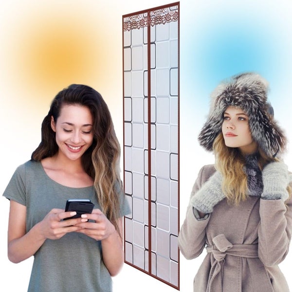 Air conditioning door curtain anti cooling and heat insulation anti mosqu CHK177 Carousel 11