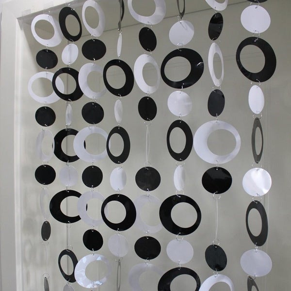 PVC colored plastic discs cartoon curtain Shutters Wedding background hom CHK177 Carousel 1