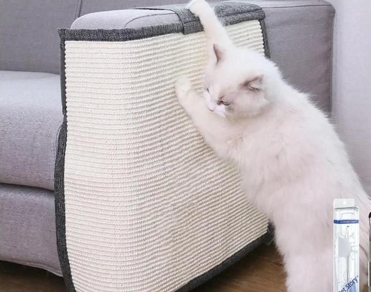 Cat Scratcher For Sofa Protector Furniture Natural Sisal Scratching Post Pad Kit Carousel 2