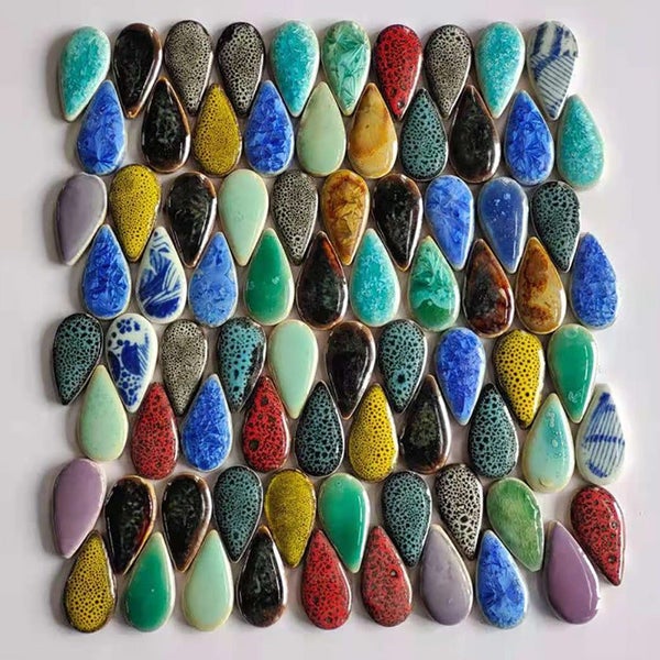 150g Irregular Mosaic Making Creative Ceramic Mosaic Tiles DIY Hobby Wall CHK177 Carousel 2