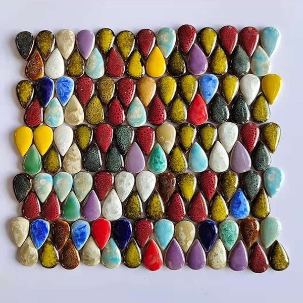 150g Irregular Mosaic Making Creative Ceramic Mosaic Tiles DIY Hobby Wall CHK177 Carousel 1