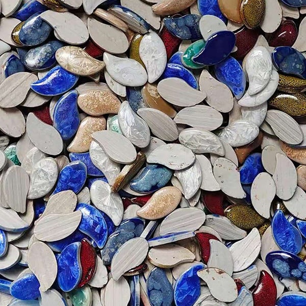 150g Irregular Mosaic Making Creative Ceramic Mosaic Tiles DIY Hobby Wall CHK177 Carousel 8