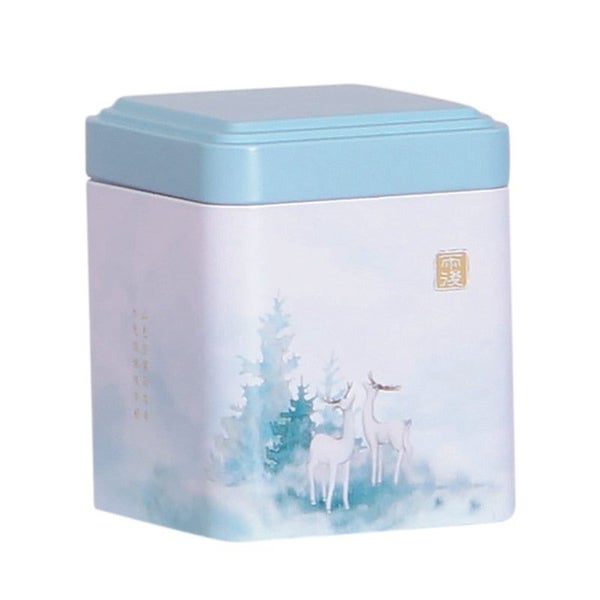 Tea Sealed Box Teaware Storage Container Jar Tin Square Can Candy Iron Ca CHK177 Carousel 1