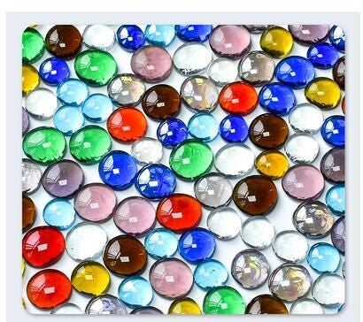 100g Clear Round Glass Gems Mosaic Tiles Flat Beads for Arts Craft Decora CHK177 Carousel 11