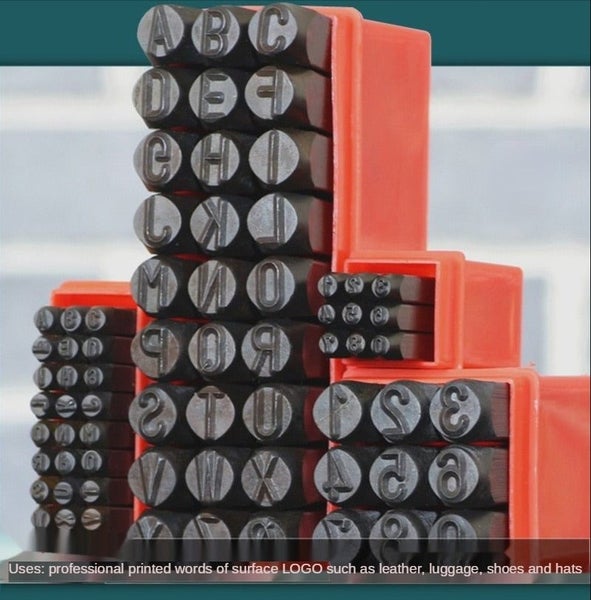 Number Letter Alphabet Metal Stamping Set Punching Leather Jewelry Gold S CHK177 Carousel 7