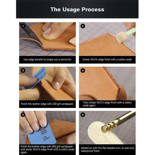 1pcs Professinal Leather Craft Edge Pong Wax Firm Mill Edge Wax DIY Handm CHK177 Carousel 11
