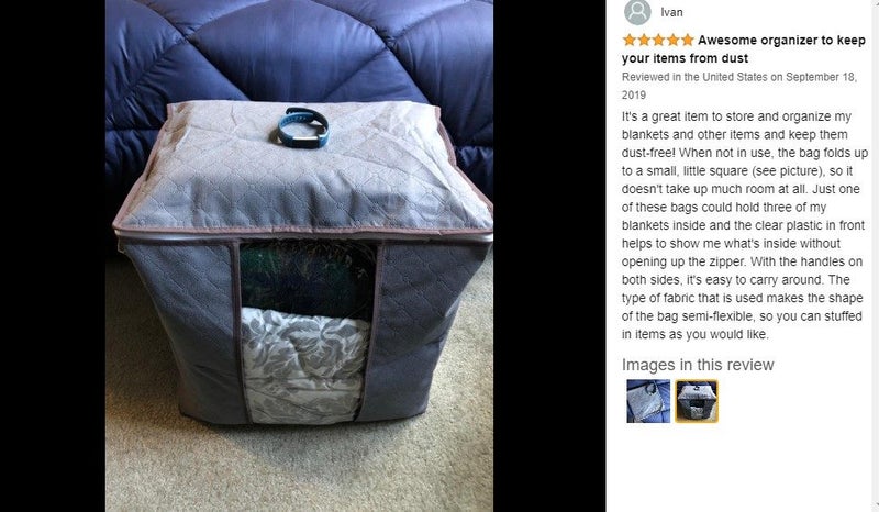 Clothes Storage Box Bag Quilt Blanket Organizer *Local Clearance* Carousel 2