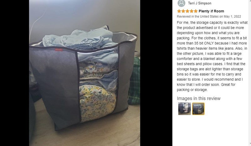 Brand New Storage Bags Box Quilt Blanket Pillow Zipper Containers *Sale NOW* Carousel 2