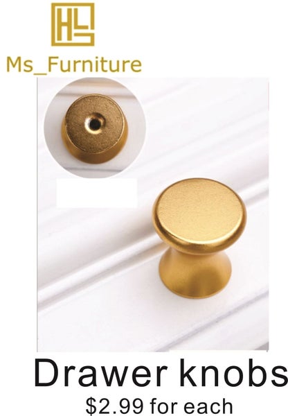 Drawer knobs - Gold Carousel 2