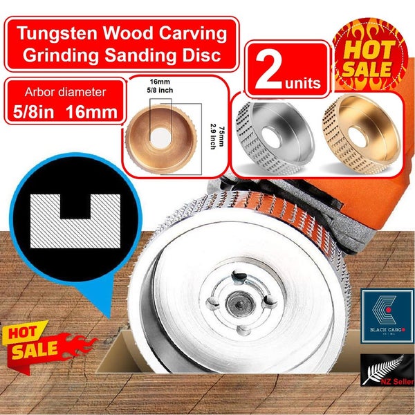 2Pcs Tungsten Wood Carving Grinding Sing Disc Wheel *Over Stocked* Carousel 1