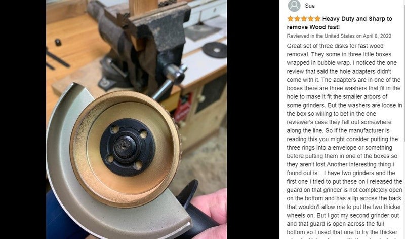 2Pcs Tungsten Wood Carving Grinding Sing Disc Wheel *Over Stocked* Carousel 2