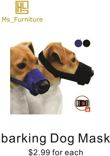 Anti barking Dog Mask / anti barking Mouth trap / Stop Chewing Brand New Carousel 1
