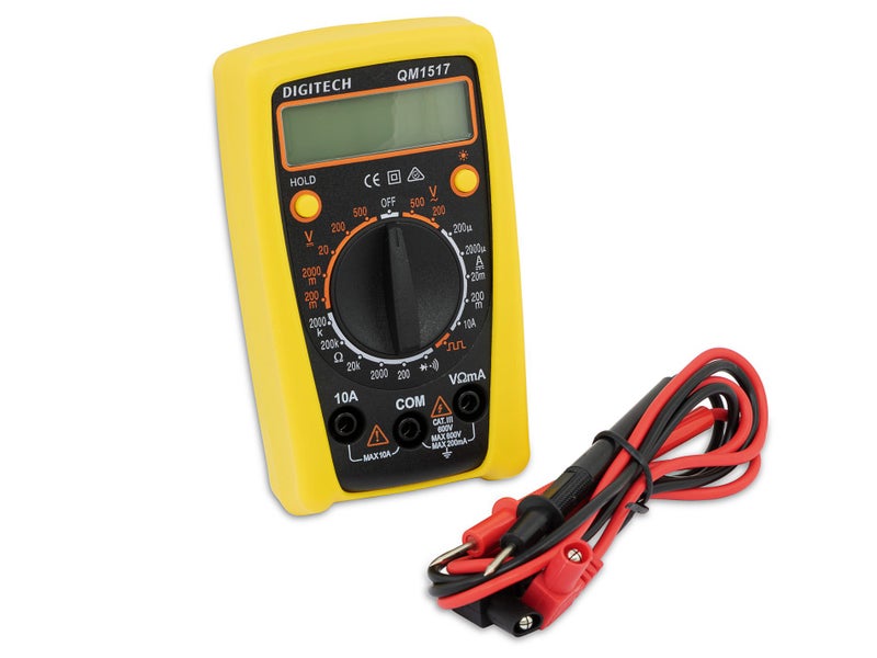 Digital Multimeter AC/DC Economy Data Hold Cat III 600V Carousel 1