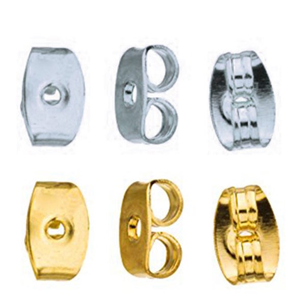 Earrings Ear metal plug stud stoppers findings post backing Carousel 2