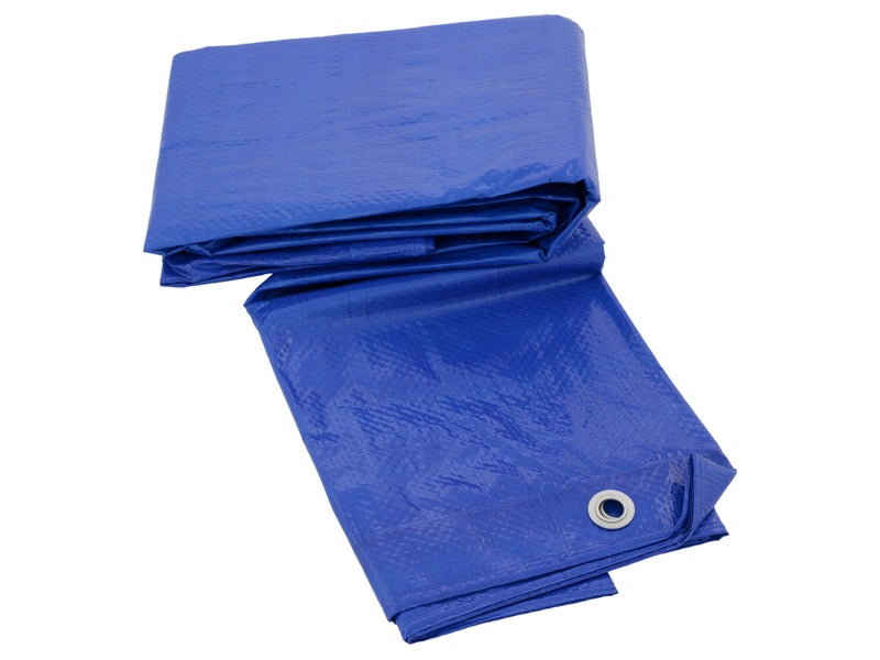 12' x 20' Tarpaulin - 3.65m x 6.09m Tarp 80gsm - Blue Carousel 2