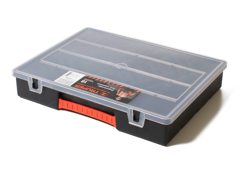 Storage Organiser Toolbox / Multi 18 Compartment Case Carousel 1