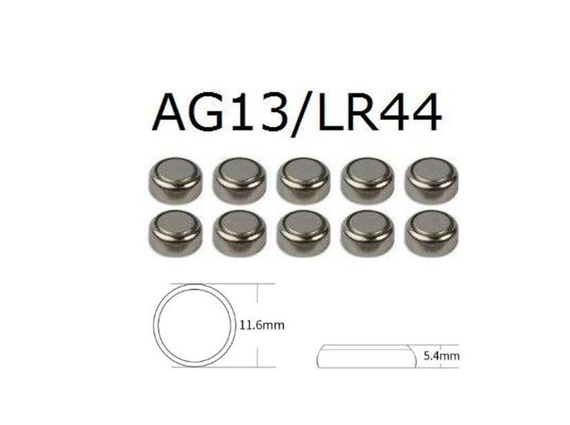 PTN AG13 / LR44 Alkaline Button Cell Battery x 10 Batteries Pack Carousel 1