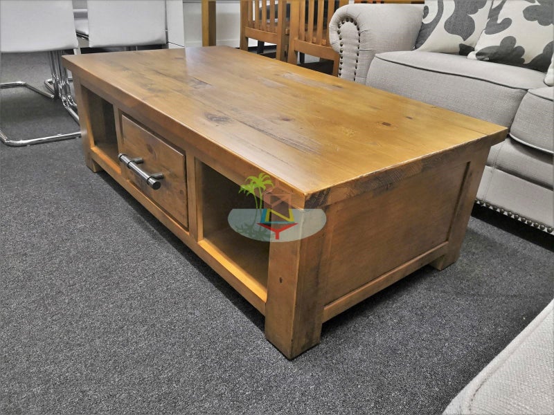 Woodgate# NZ Pine Rustic Coffee Table Carousel 2