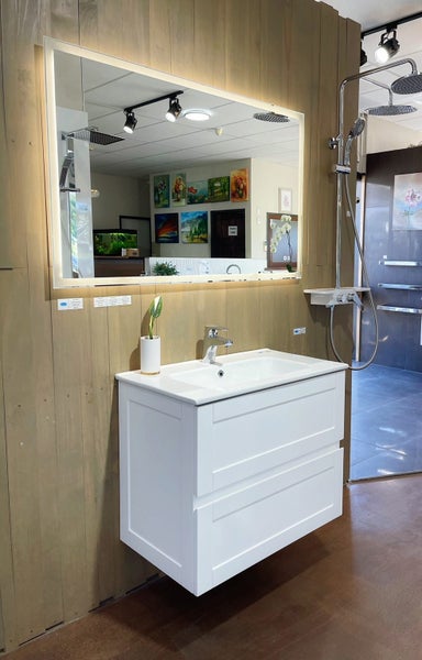 Plywood Wall Hung Vanity EVA-750W Carousel 1