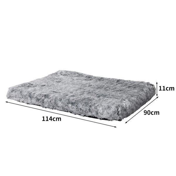 Pawz Replaceable Pet Bed Cover Plush Warm Soft Washable Charcoal L Carousel 2