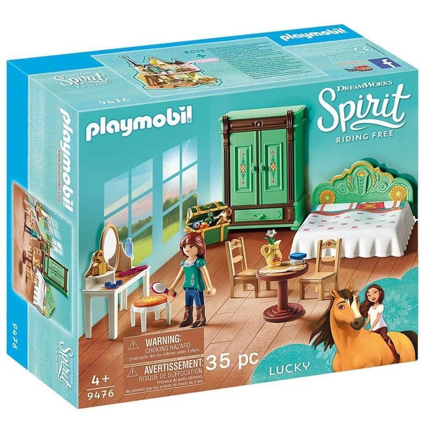 Playmobil DreamWorks Spirit Riding Free Lucky's Bedroom Carousel 1