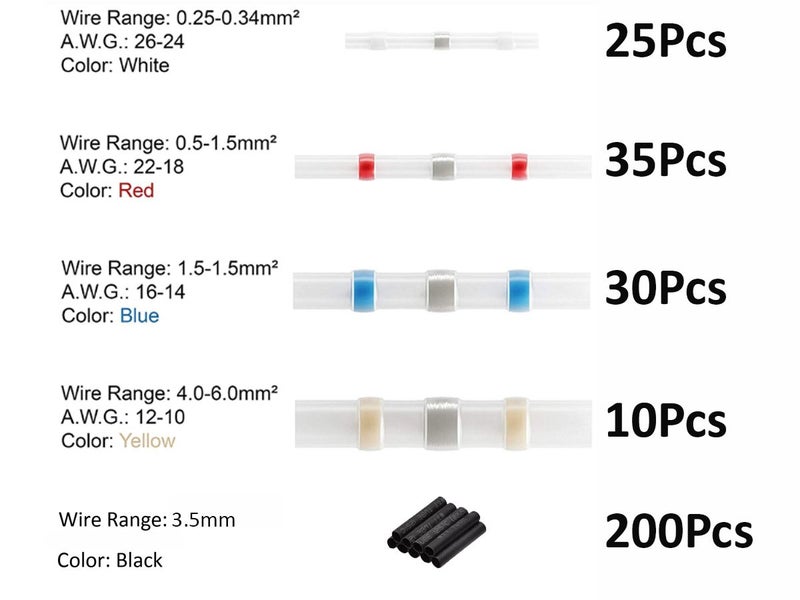 Heat Shrink Butt Terminals Wire Connectors Clearance - Clearance Carousel 2