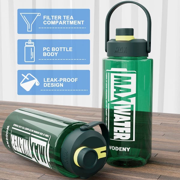 Water Bottle with Spout Lid for Gym Yoga Fitness Camping Carousel 2