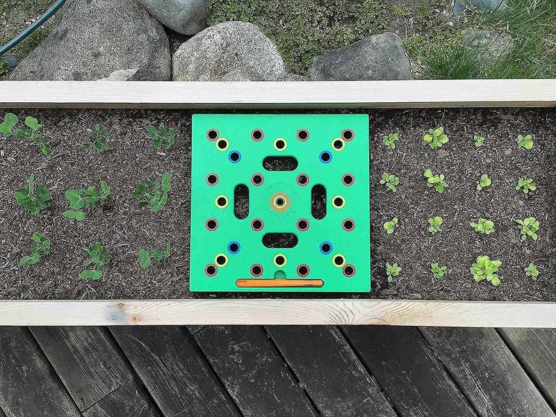 Square Foot Gardening Template Seed Sowing Tool Kit Comes Color Coded Seed Spac Carousel 5