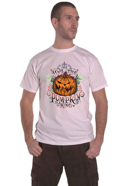 Nightmare Before Christmas T Shirt All Hail new Official Mens White Carousel 1